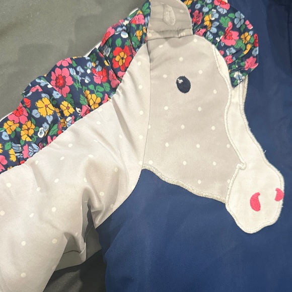 Mini Boden Navy Unicorn Puffer Jacket - Picture 10 of 11